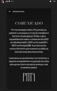 Comunicado Pitty